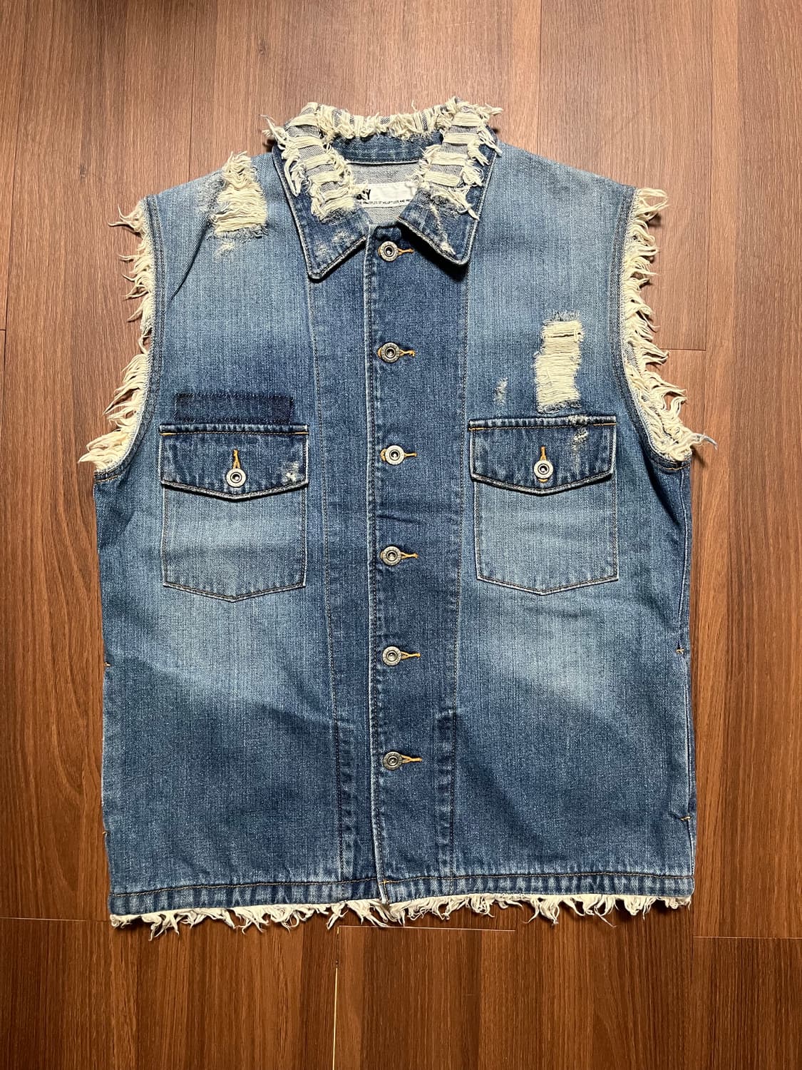 SLY 빈티지 데님 베스트 상품이미지4