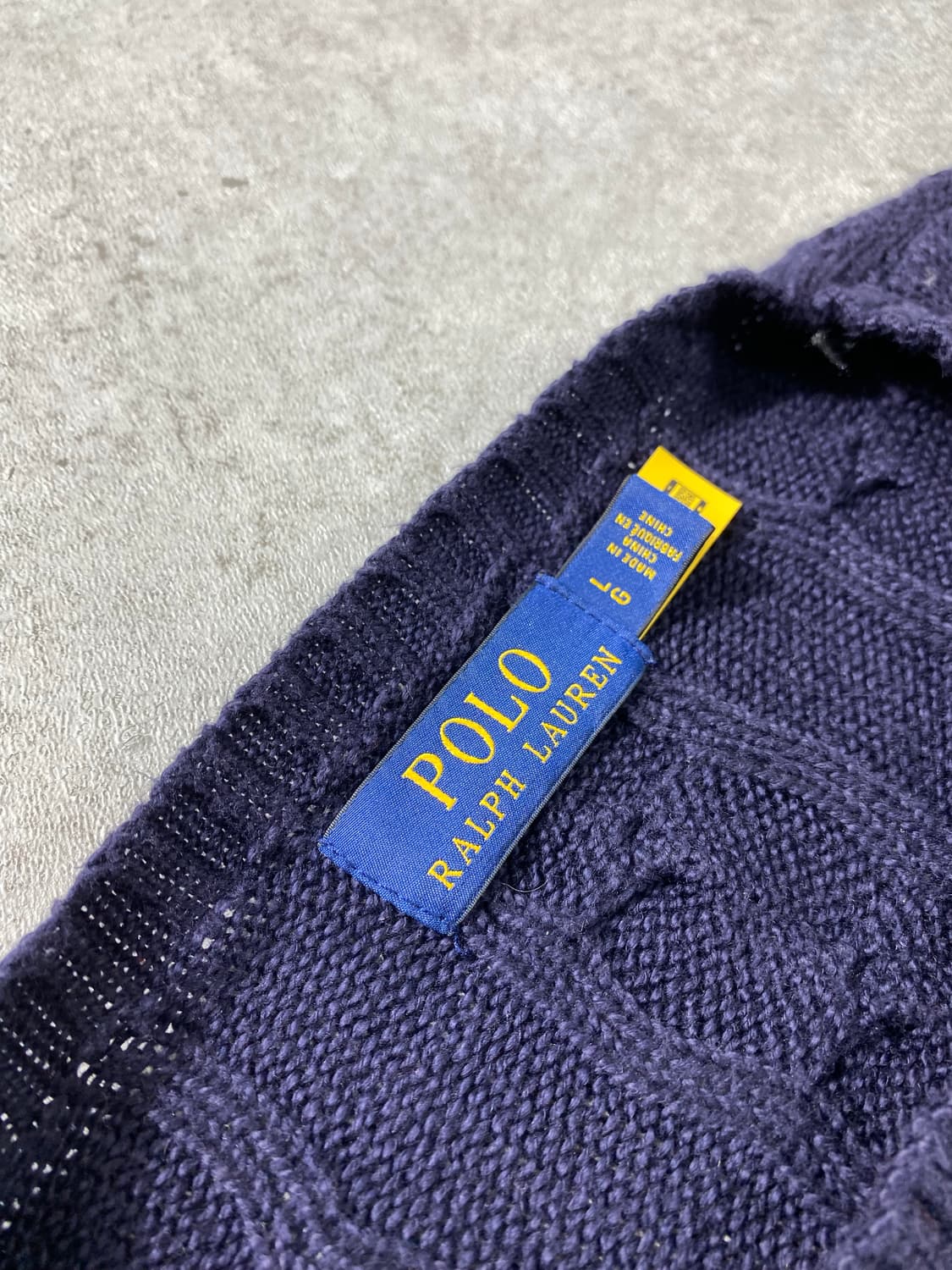 [L] Polo Ralph Lauren 폴로 랄프로렌 네이비 케이블니트 상품이미지5