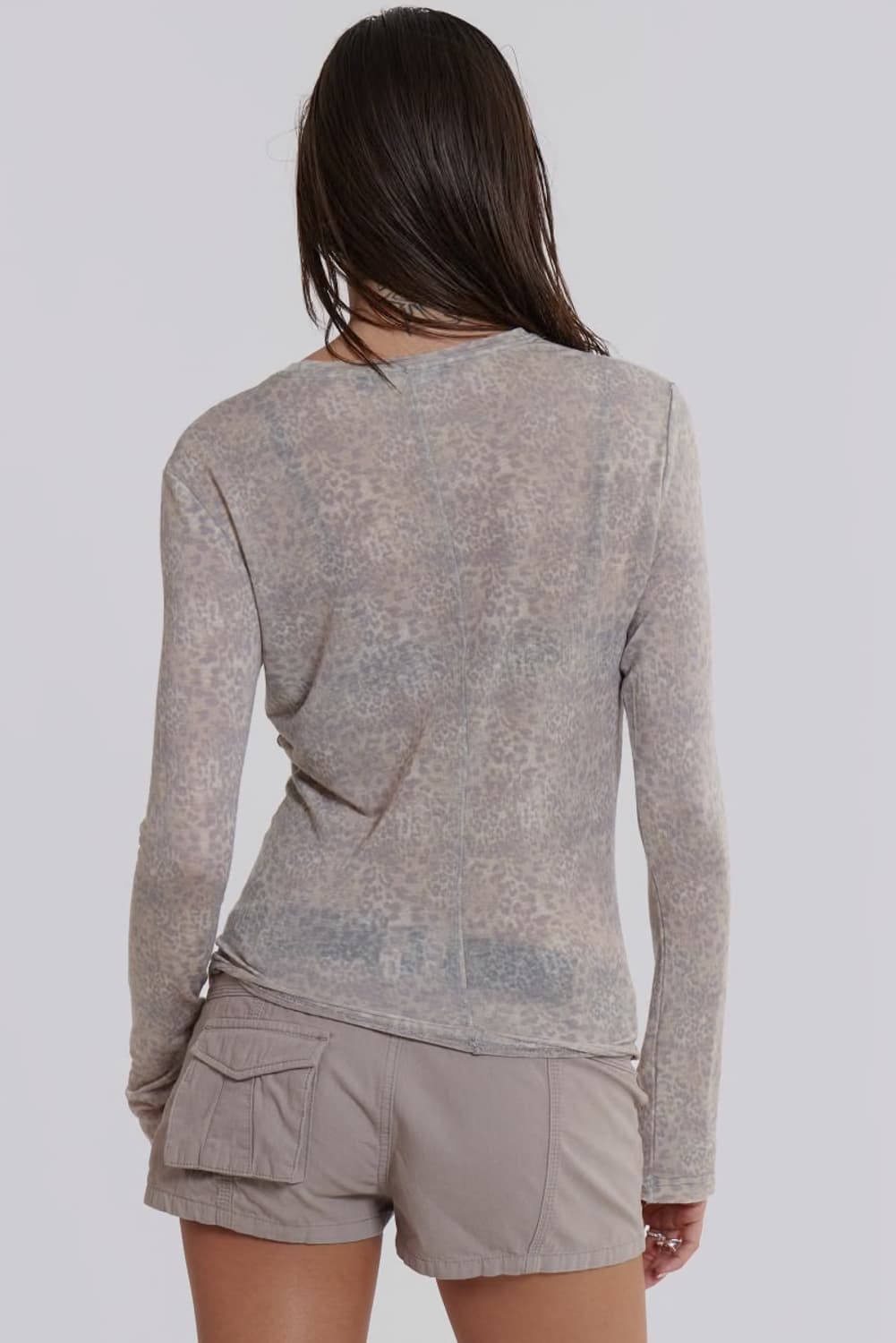 제이디드 런던 Leopard Mist Long Sleeve Top 상품이미지4