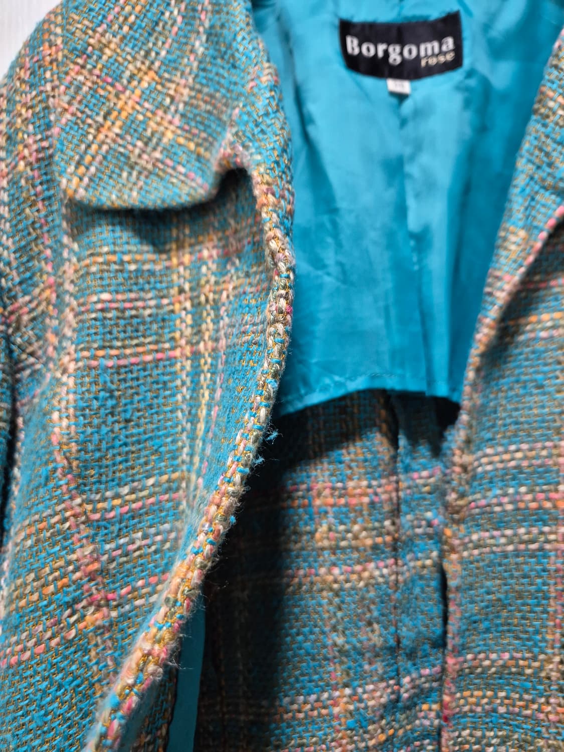 Borgoma 로즈 트위드 체크 자켓 상품이미지7