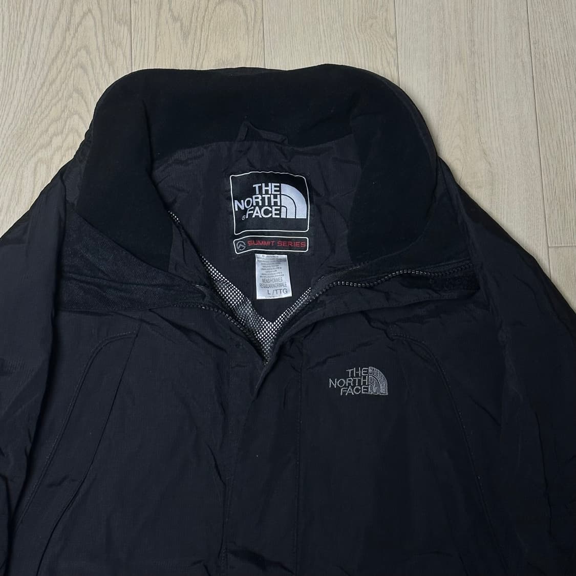 노스페이스 대장급 써밋시리즈 키드밀리 고어텍스 블랙 바람막이 상품이미지2