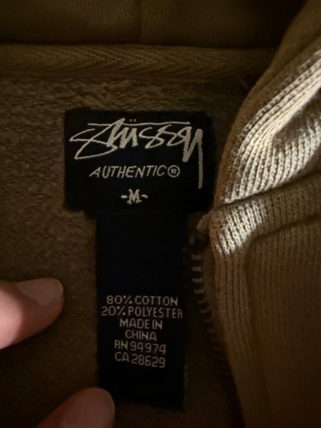 스투시 빈티지 2003 카모 후드집업 상품이미지7