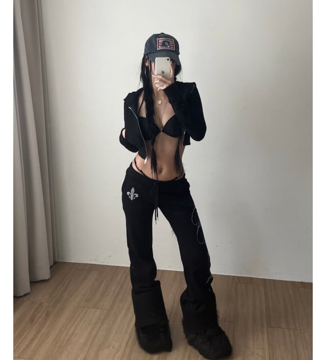 엔젤넘버555 Devoted Angel Pants 블랙 상품이미지2
