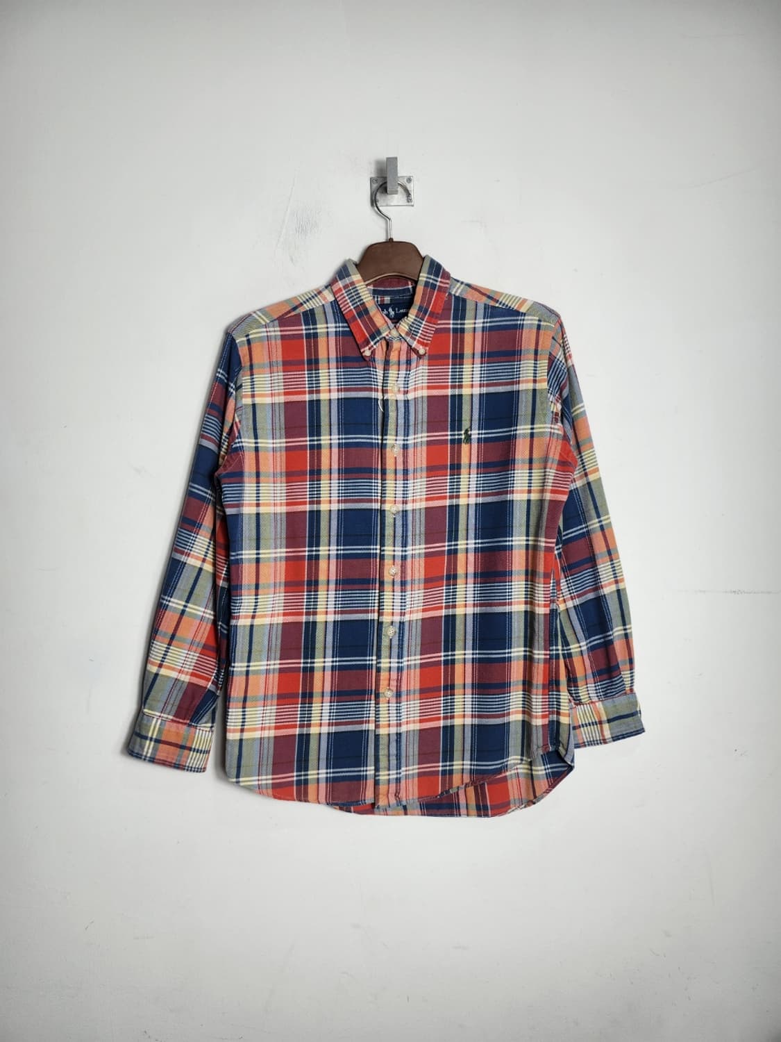 M 폴로 랄프로렌 멀티컬러 커스텀핏 체크셔츠 상품이미지1