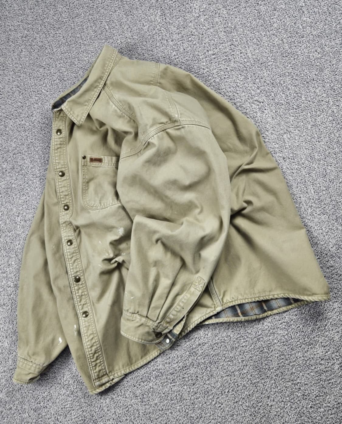 칼하트 플란넬 캔버스 헤비 워크 셔츠 자켓 XL 상품이미지4