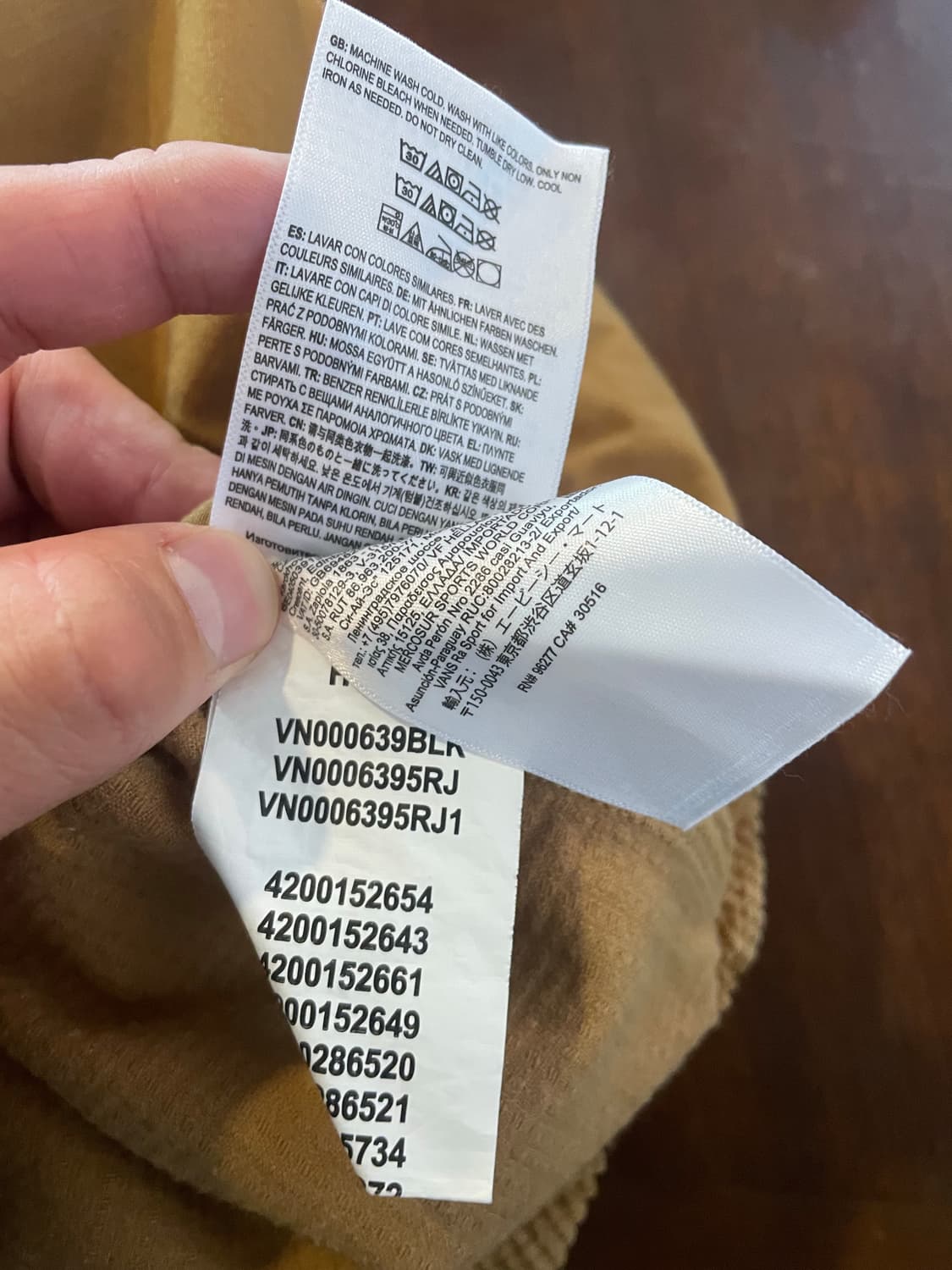 Vans 코듀로이 셔츠 M 상품이미지7