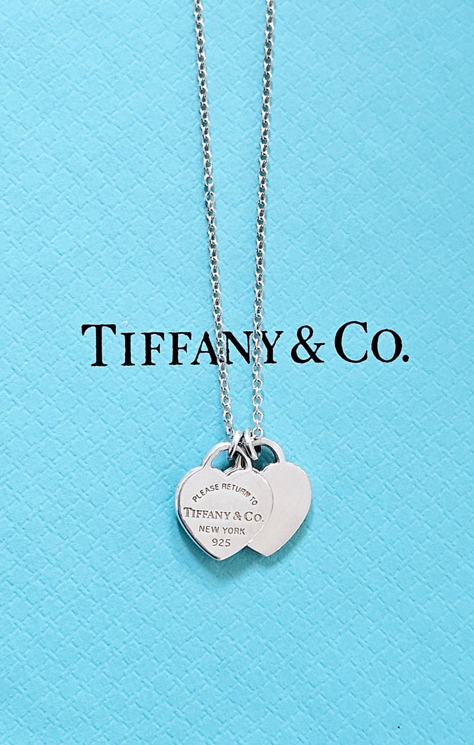 티파니앤코 리턴투 더블하트 미니 실버 목걸이[정품/풀세트] 상품이미지1