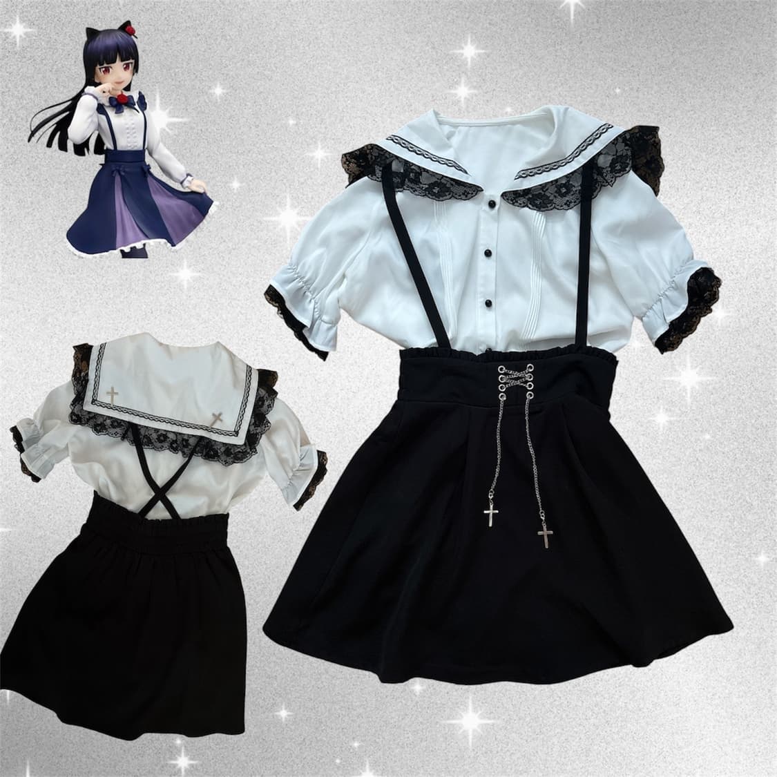 mars 마즈 양산형 지뢰계 코디 셋업 상품이미지1