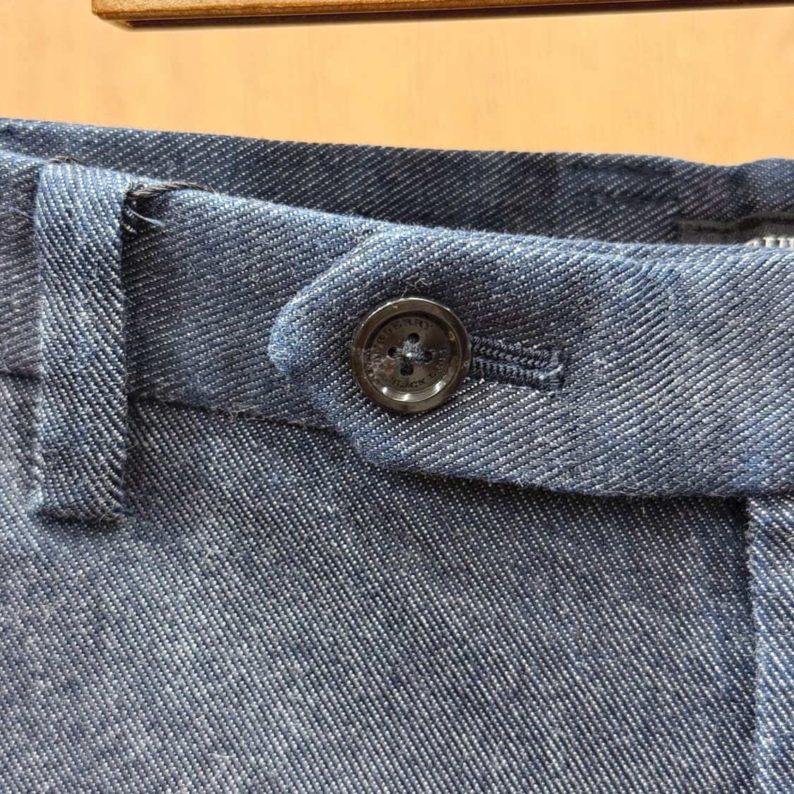 버버리 블랙 라벨 데님 하프 팬츠 인디고 반바지 롤업 디테일 상품이미지6