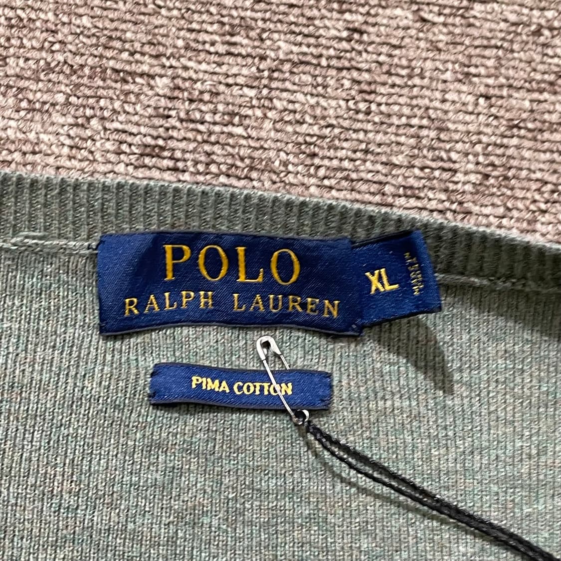 (XL) POLO 폴로 랄프로렌 피마코튼 브이넥 니트 상품이미지5