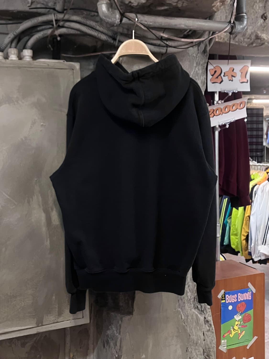 디스이즈네버댓 프린팅 후드티 블랙 M #csz3529 상품이미지2