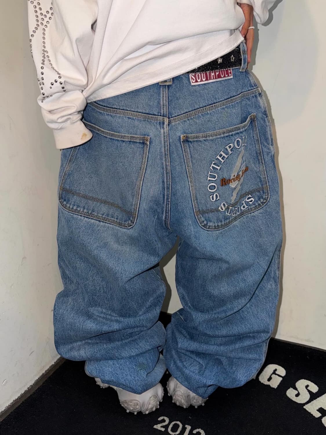 SouthPole Embroidery Washed Hip-Hop PT 상품이미지1