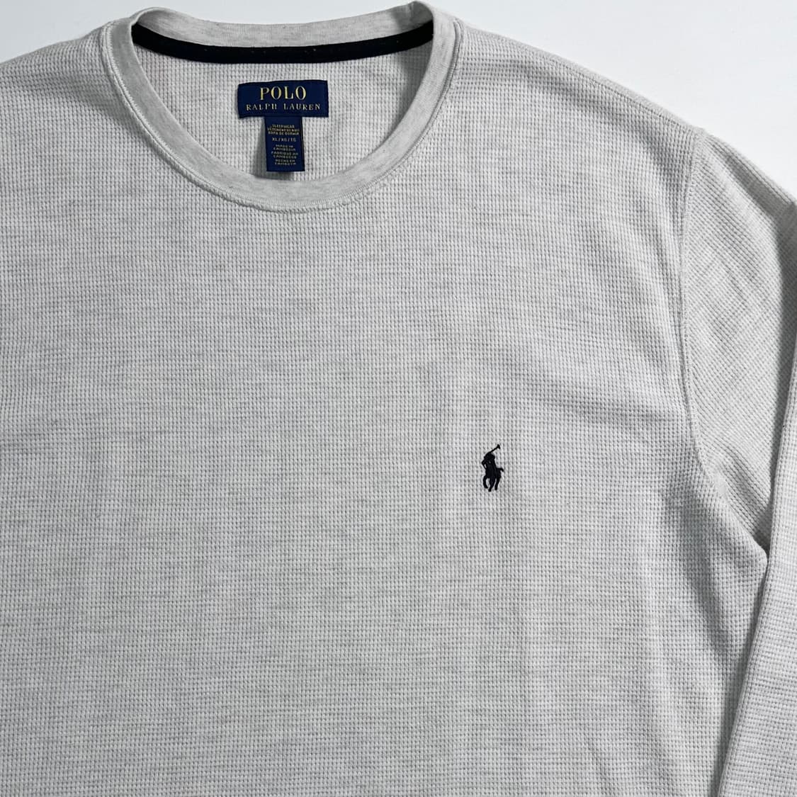 폴로 랄프로렌 라이트그레이 와플티 상품이미지3