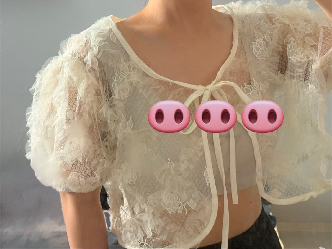 레이스 반팔자켓 상품이미지3