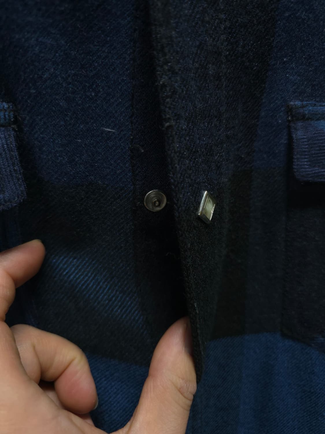 쉐인진 웨스턴 블루 버팔로 체크 플란넬셔츠(100) 상품이미지7