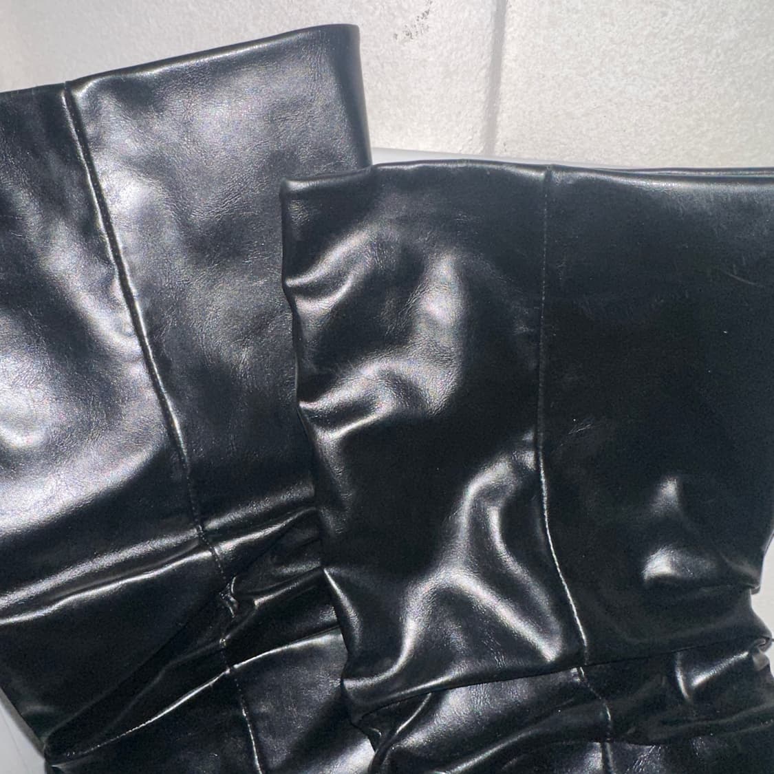 갸루 글로시 셔링 롱부츠 250 상품이미지4