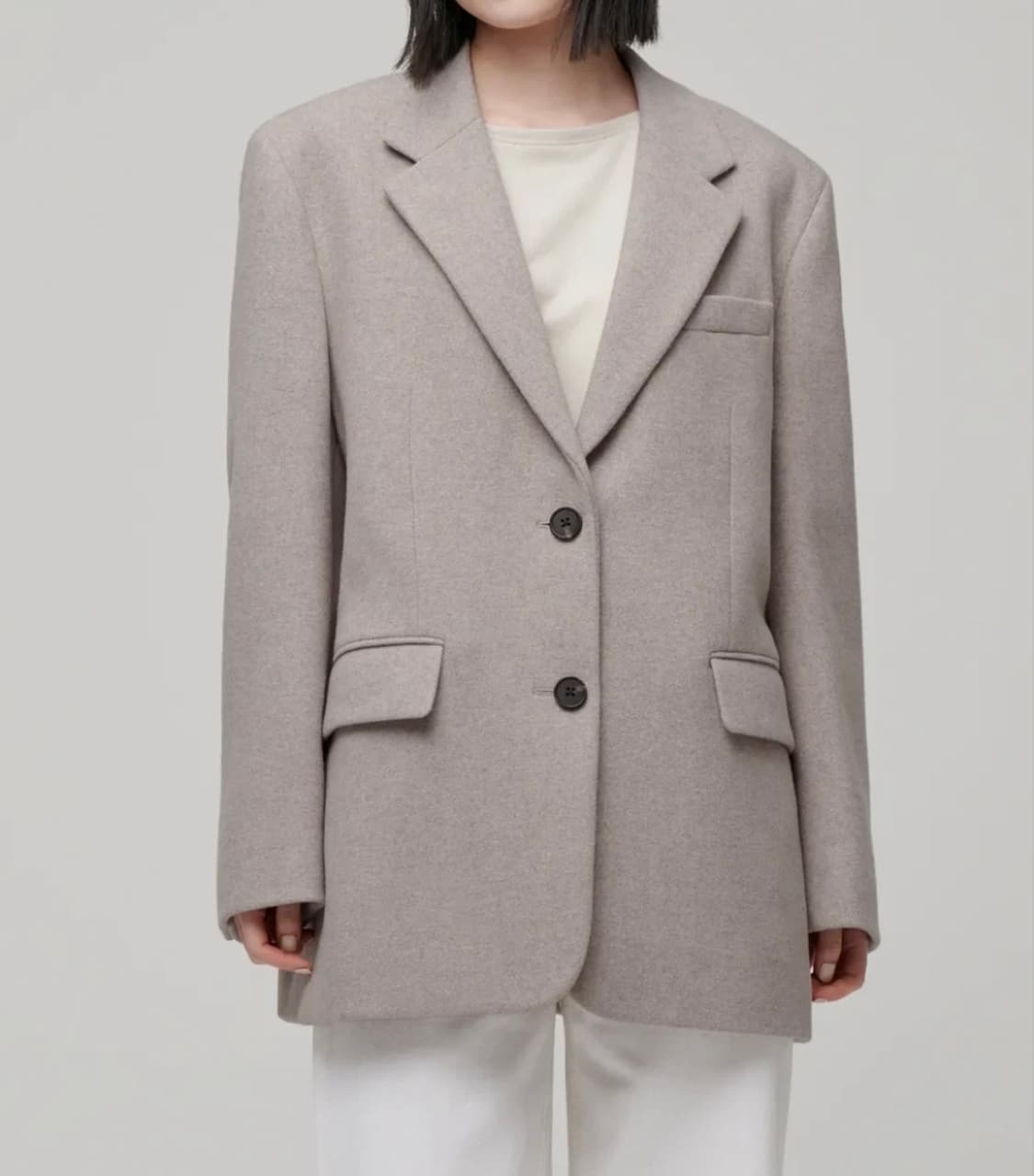 무신사 스탠다드 오버사이즈 블레이저 베이지 상품이미지1