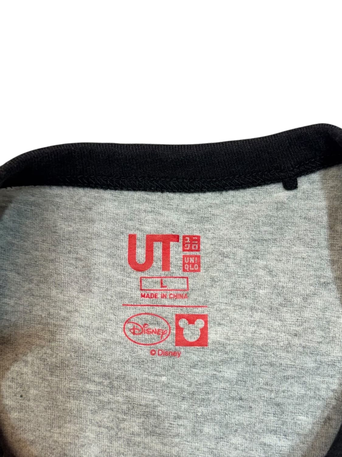 유니클로 x 디즈니 미키마우스 링거 티셔츠 (L) 상품이미지5