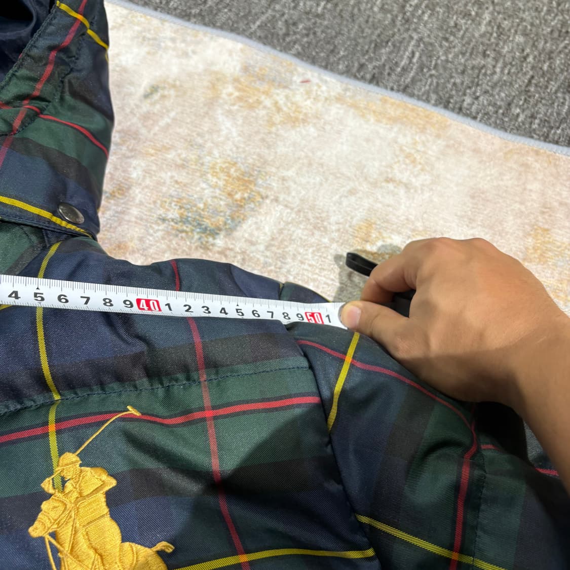 폴로 빅포니 체크패턴 후드패딩  상품이미지10