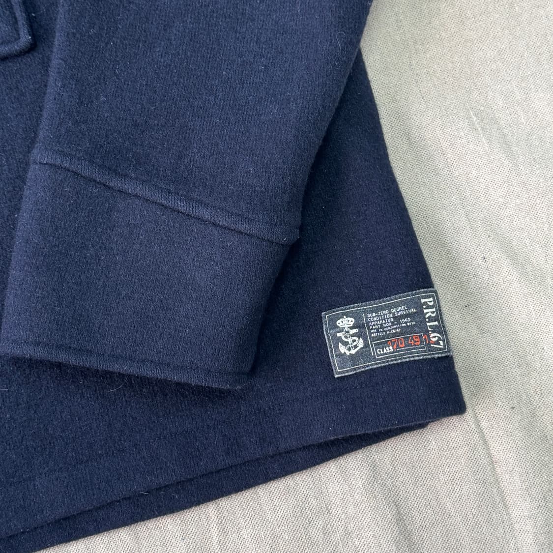 폴로랄프로렌 빈티지 마린 풀오버 울 후드 M 상품이미지3