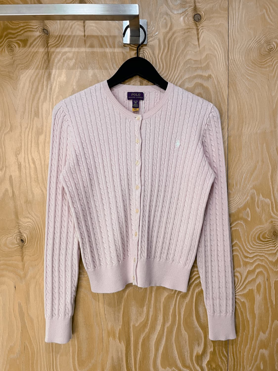 폴로 랄프 로렌 QR 라벨 케이블 가디건 상품이미지2