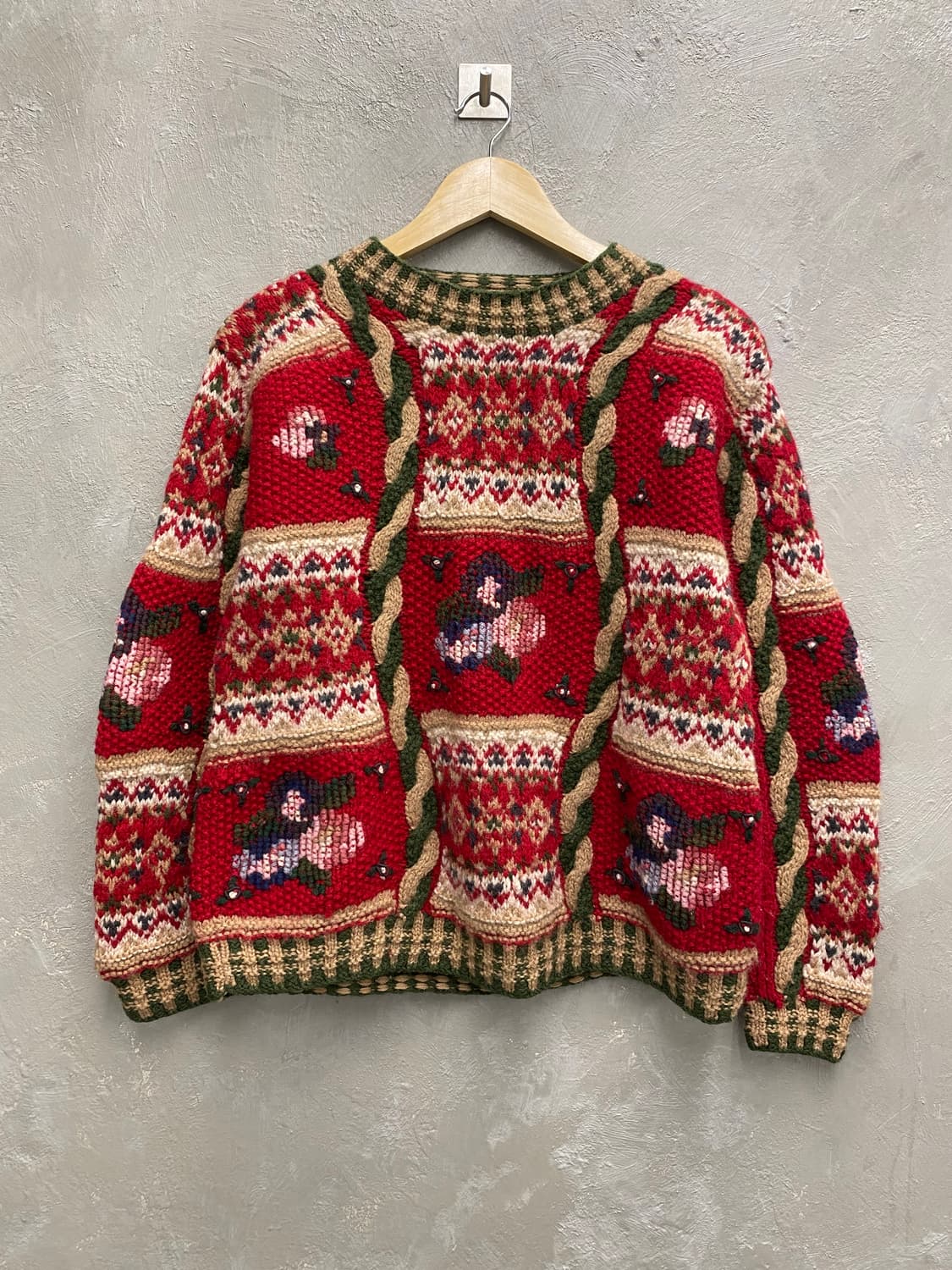 [M] MOOZY'S OOPS OOF'sT 빈티지 핸드 울 니트 상품이미지1