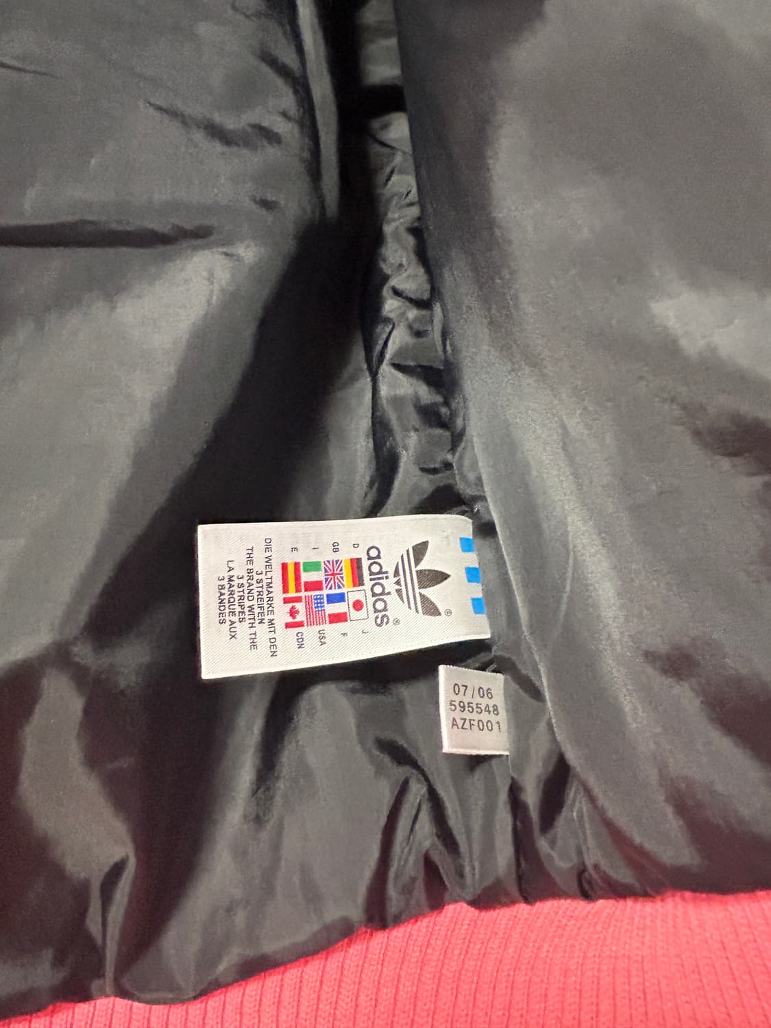 아방크롭핏 아디다스 y2k 블랙 핑크 자켓 상품이미지5