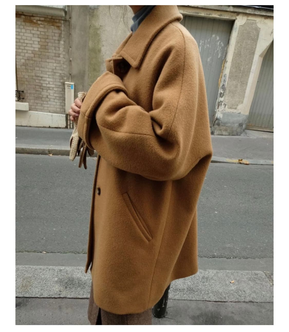 모데스트무드 잔느 코트 카멜색 상품이미지5