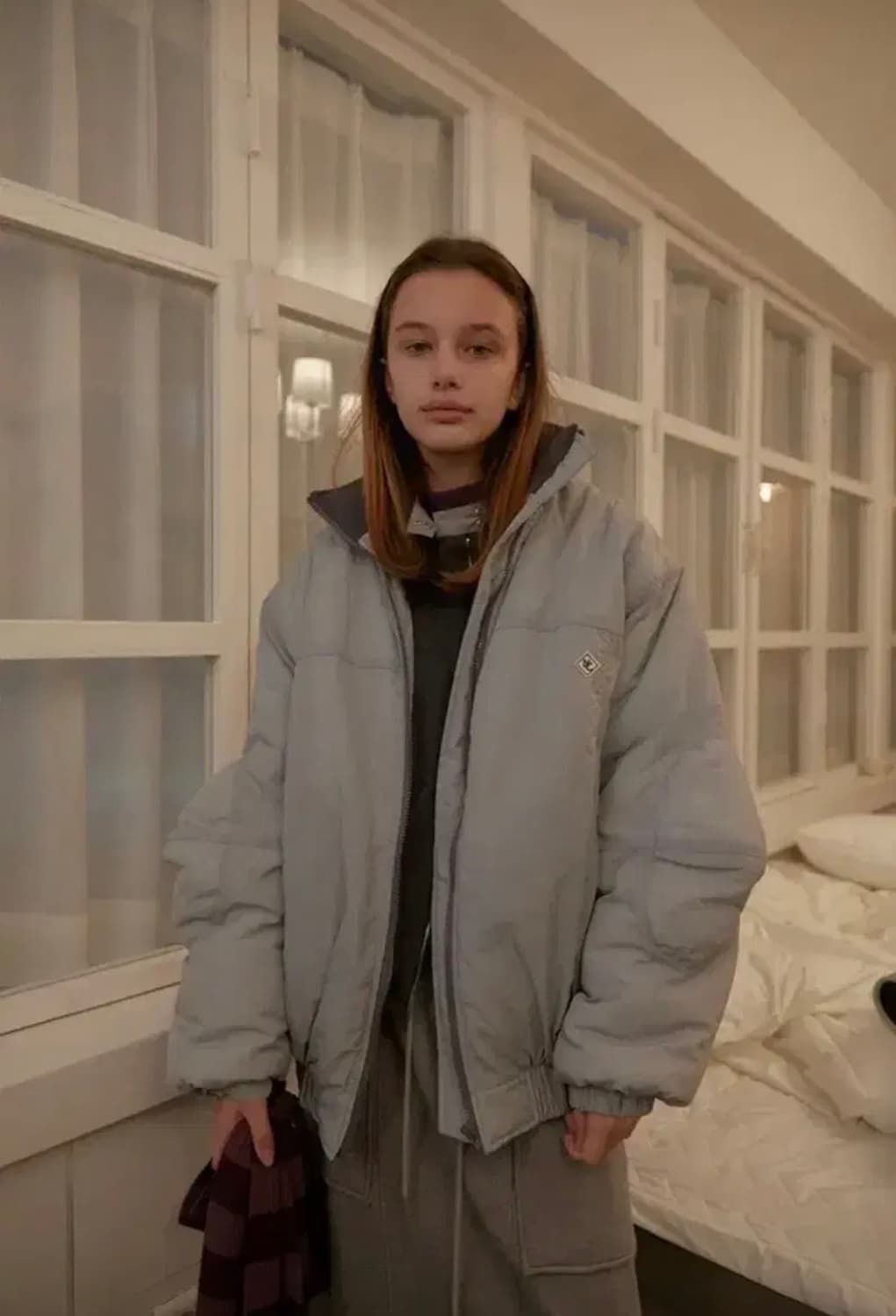 노컨텐츠 윈터 점퍼 라이트그레이 상품이미지1