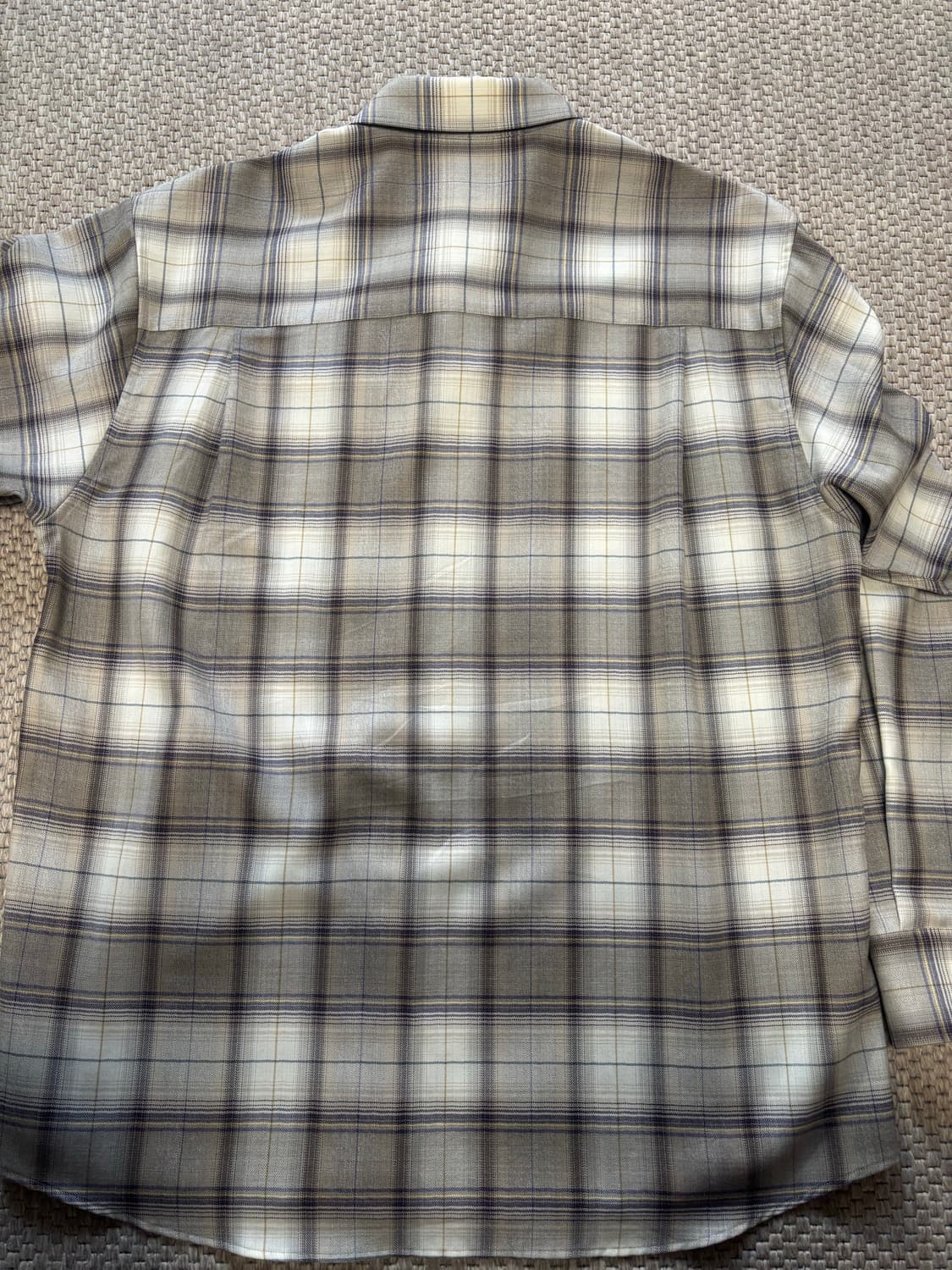 4사이즈) 오라리 체크셔츠 23aw 브라운 상품이미지5