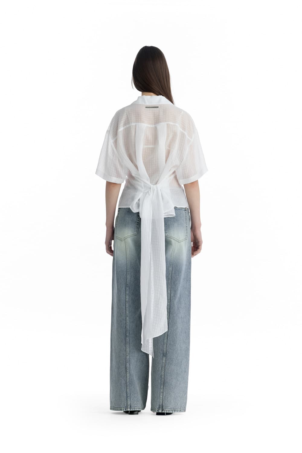 트리밍버드 Tie Waist Shirt [ White ] 상품이미지5