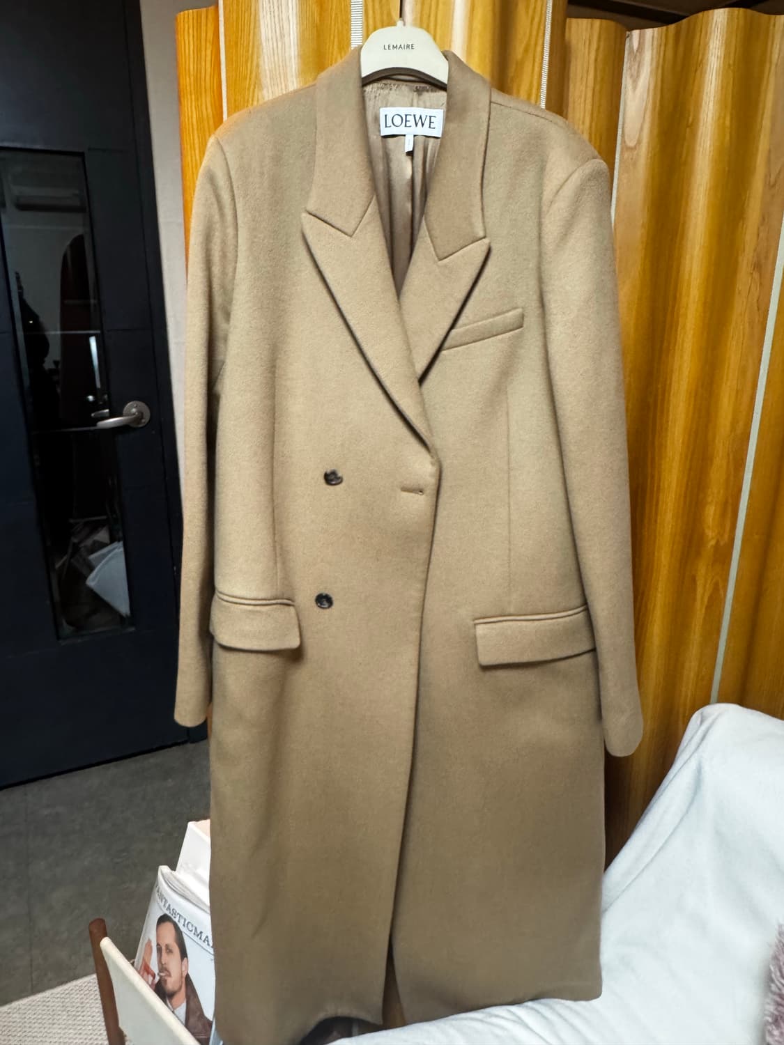 로에베 23FW 런웨이 울캐시미어 코트 50 상품이미지1