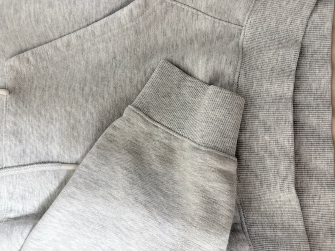 백멜란지색 후드티 상품이미지2