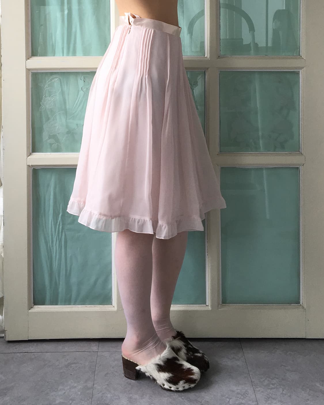 tulip mood Pleats frill midi skirt 상품이미지5