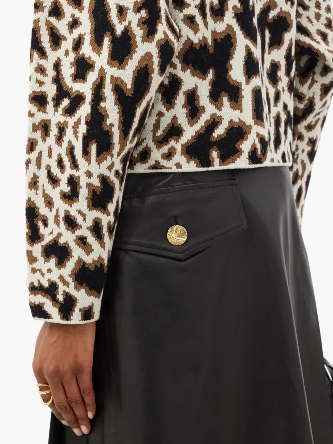 (정품)프로엔자슐러 Proenza Schouler 브라운자카드패턴 스웨터 상품이미지1