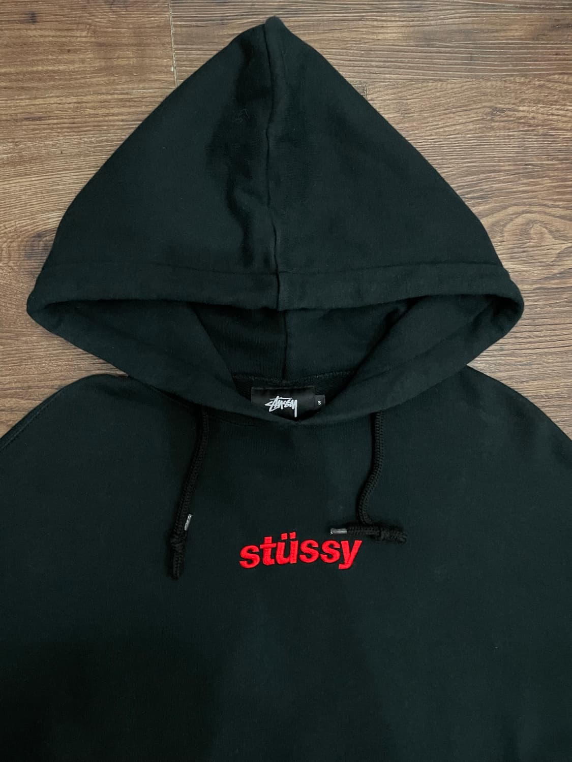 Stussy Crop Hoodie Black 상품이미지2
