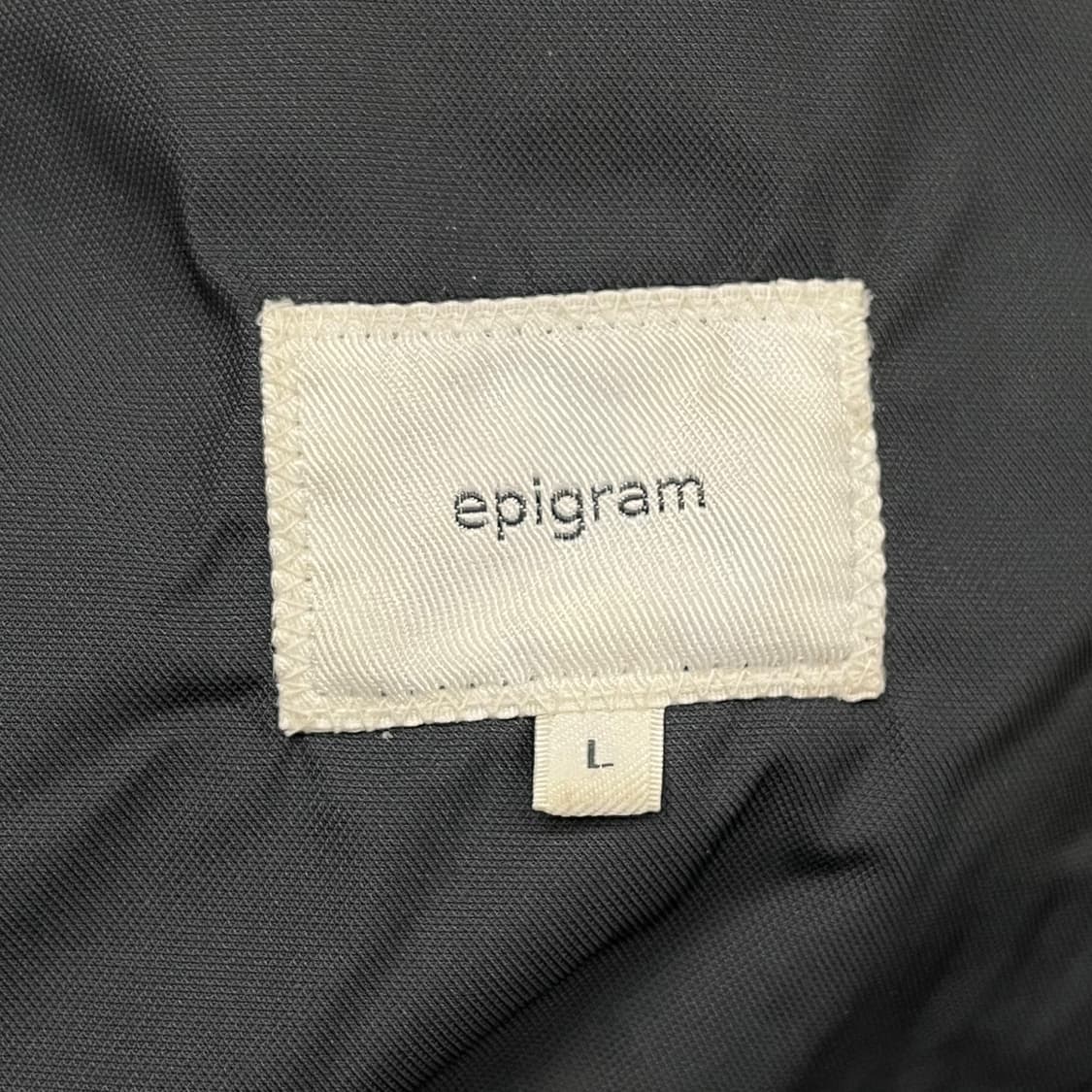 [정품/L] 에피그램 블랙 봄버 자켓 b15 상품이미지5