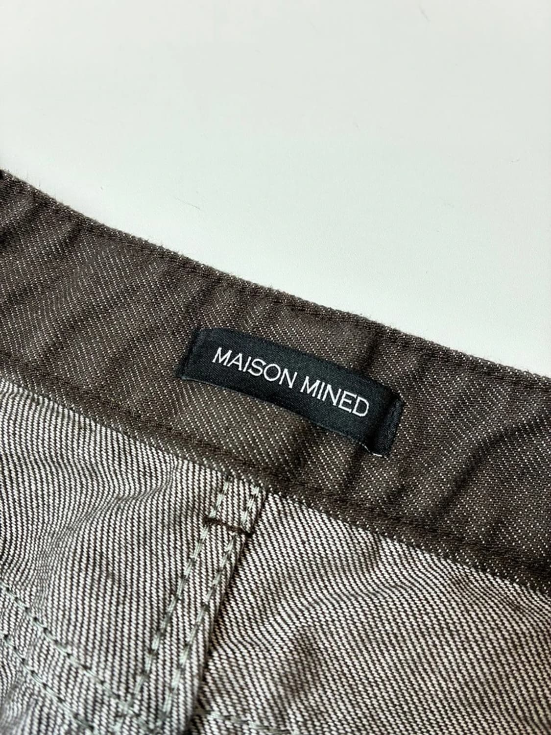 메종미네드 MAISON MINED 와이드 지퍼 데님 팬츠 PN8966 상품이미지7