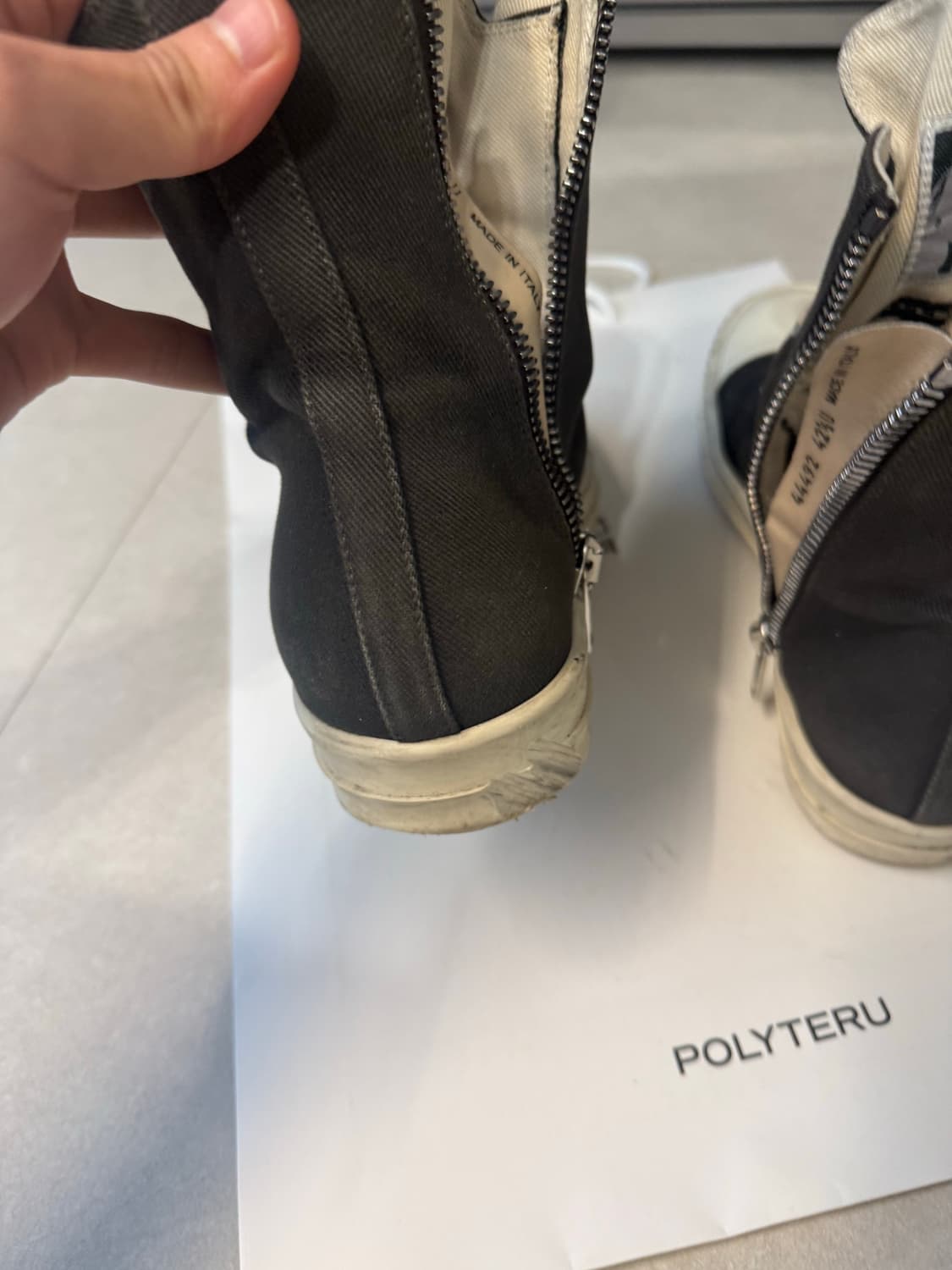 릭오웬스 다크쉐도우 라몬즈 하이 42.5 상품이미지5