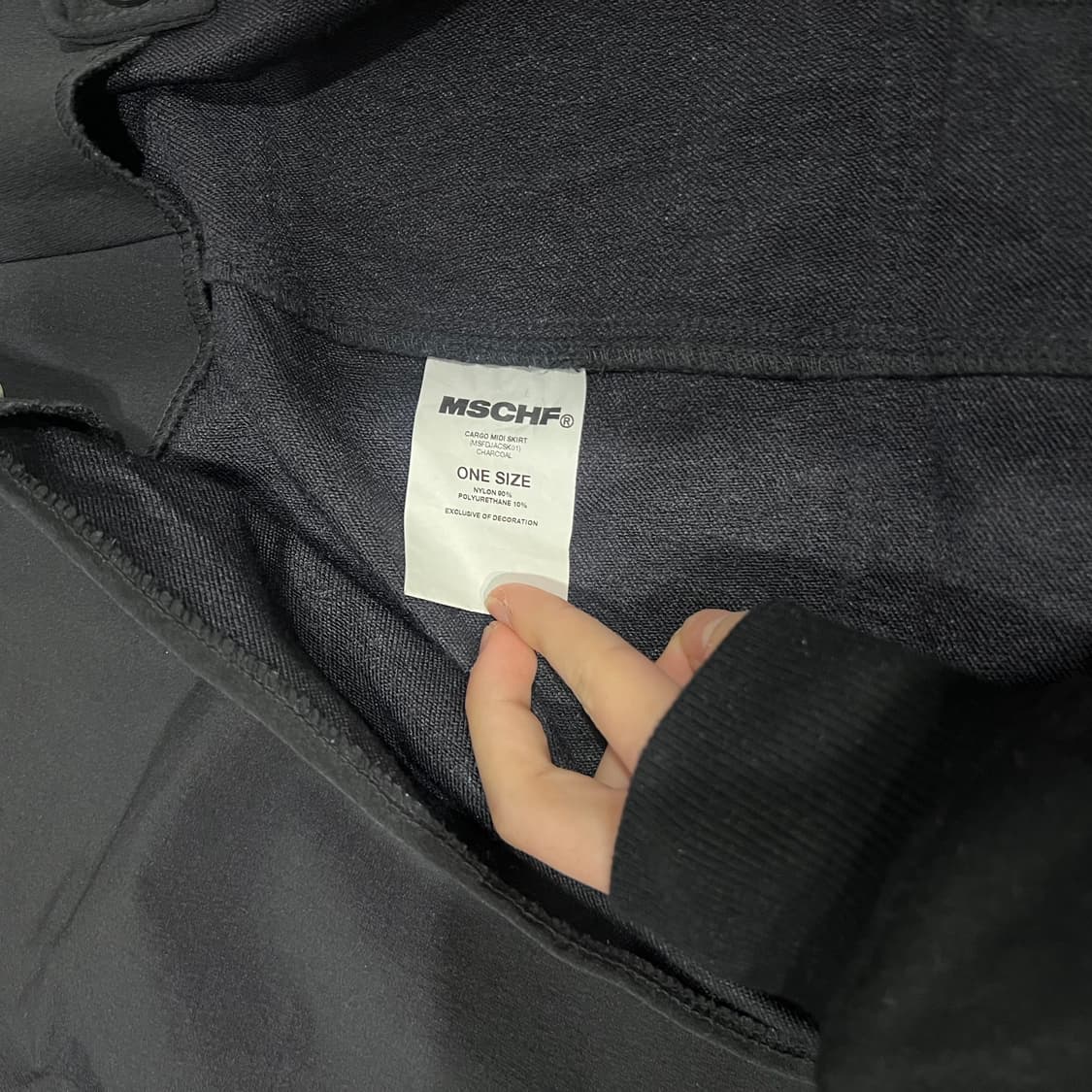 미스치프 카고 차콜 미디 스커트 상품이미지9