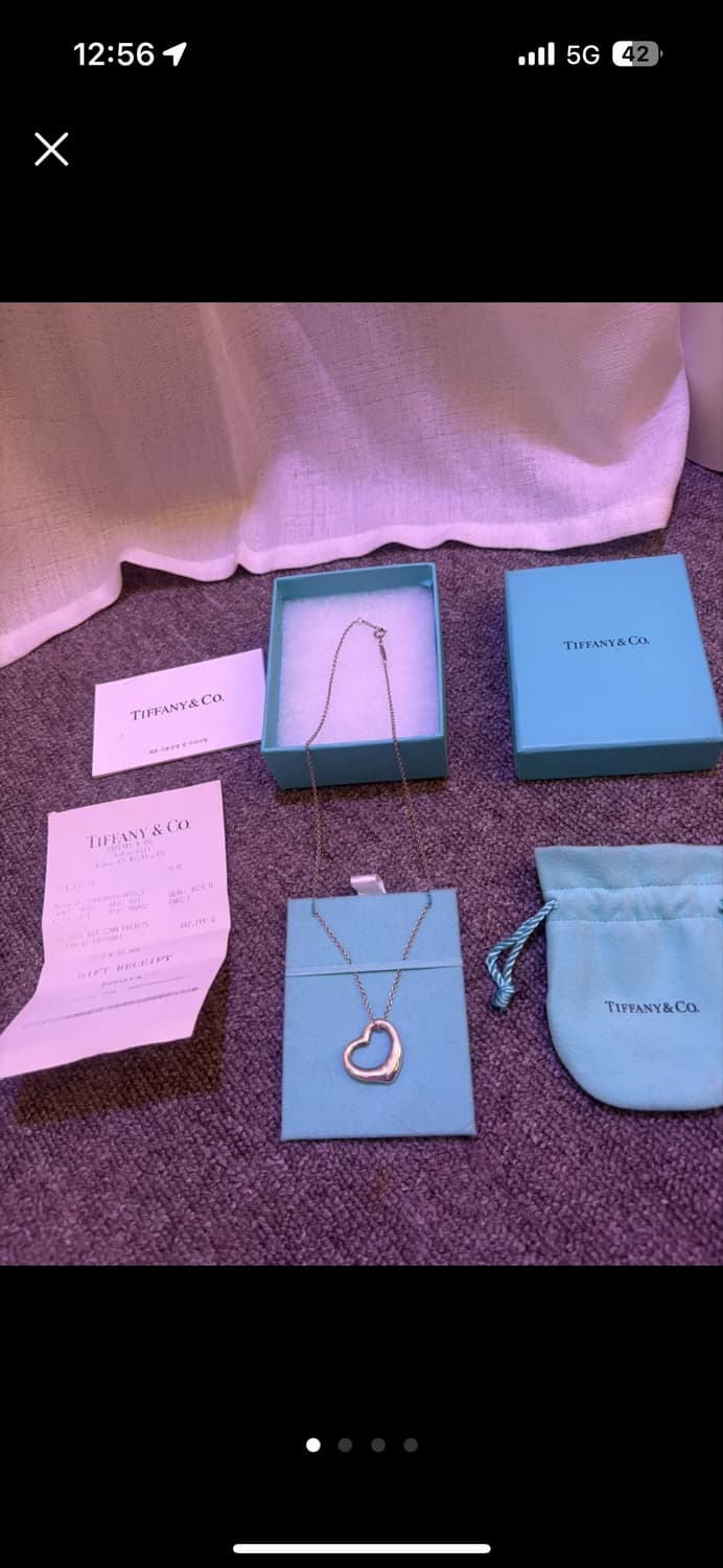 <Tiffany.co 정품> 실버 상태 A급 엘사퍼레티 22mm 네크리스 상품이미지4