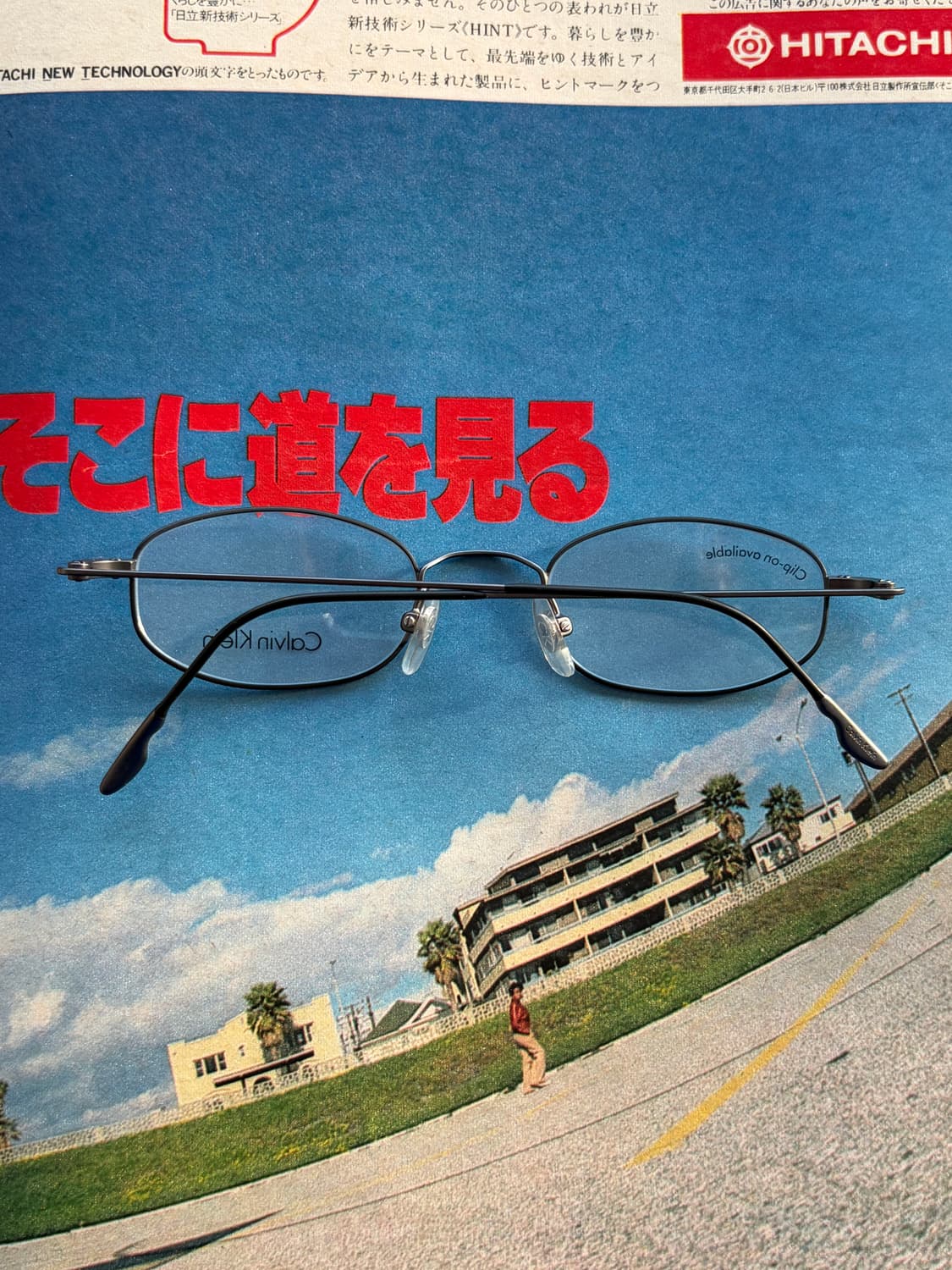 [데드스탁] 90s 올드 CK 캘빈클라인 빈티지 블랙 안경테 상품이미지2