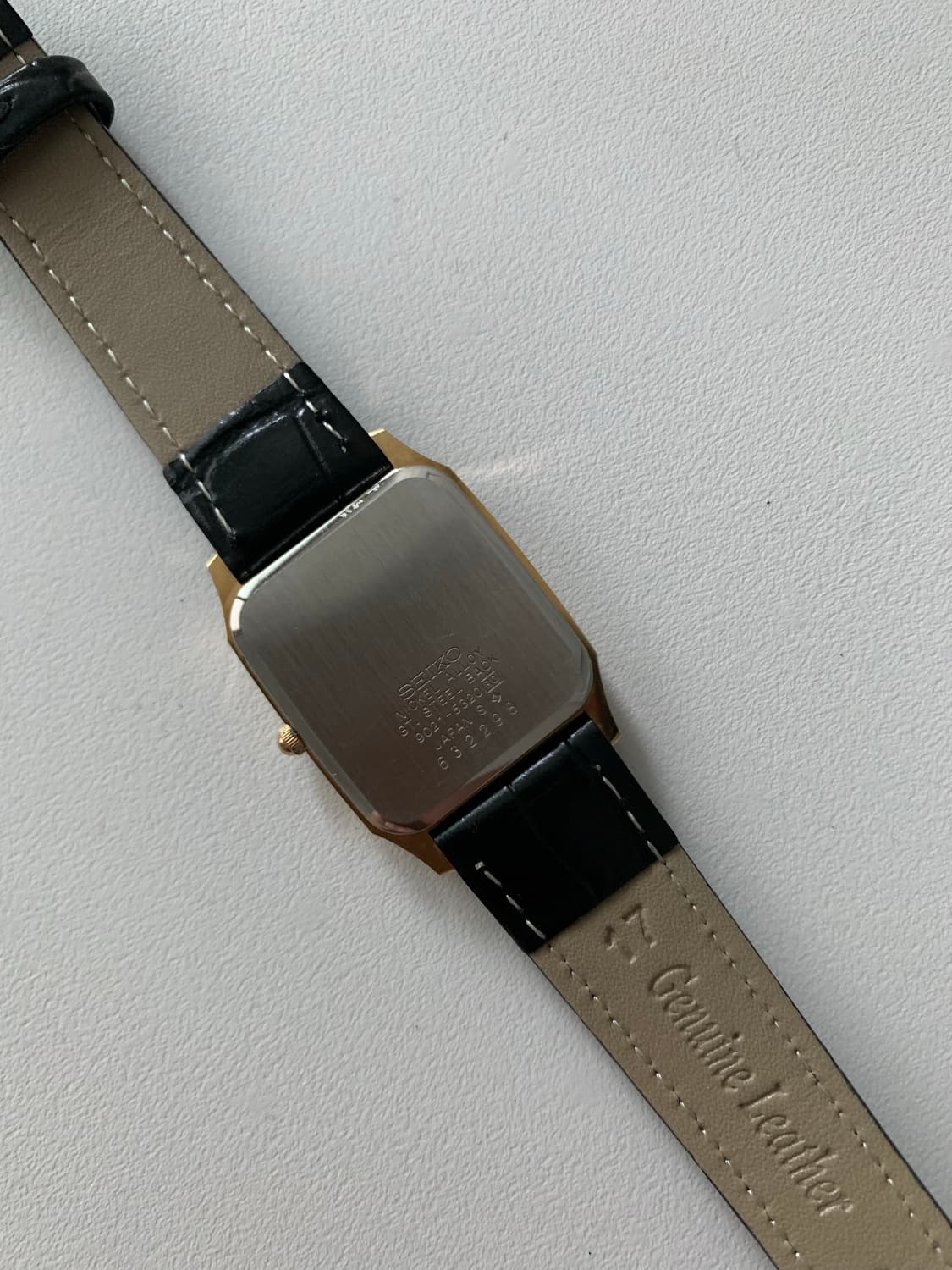 세이코 Seiko 스퀘어 쿼츠 골드 상품이미지3