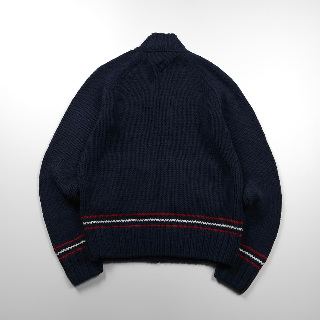 타미힐피거 플래그 로고 디테일 코위찬 니트 자켓  (L) 상품이미지2