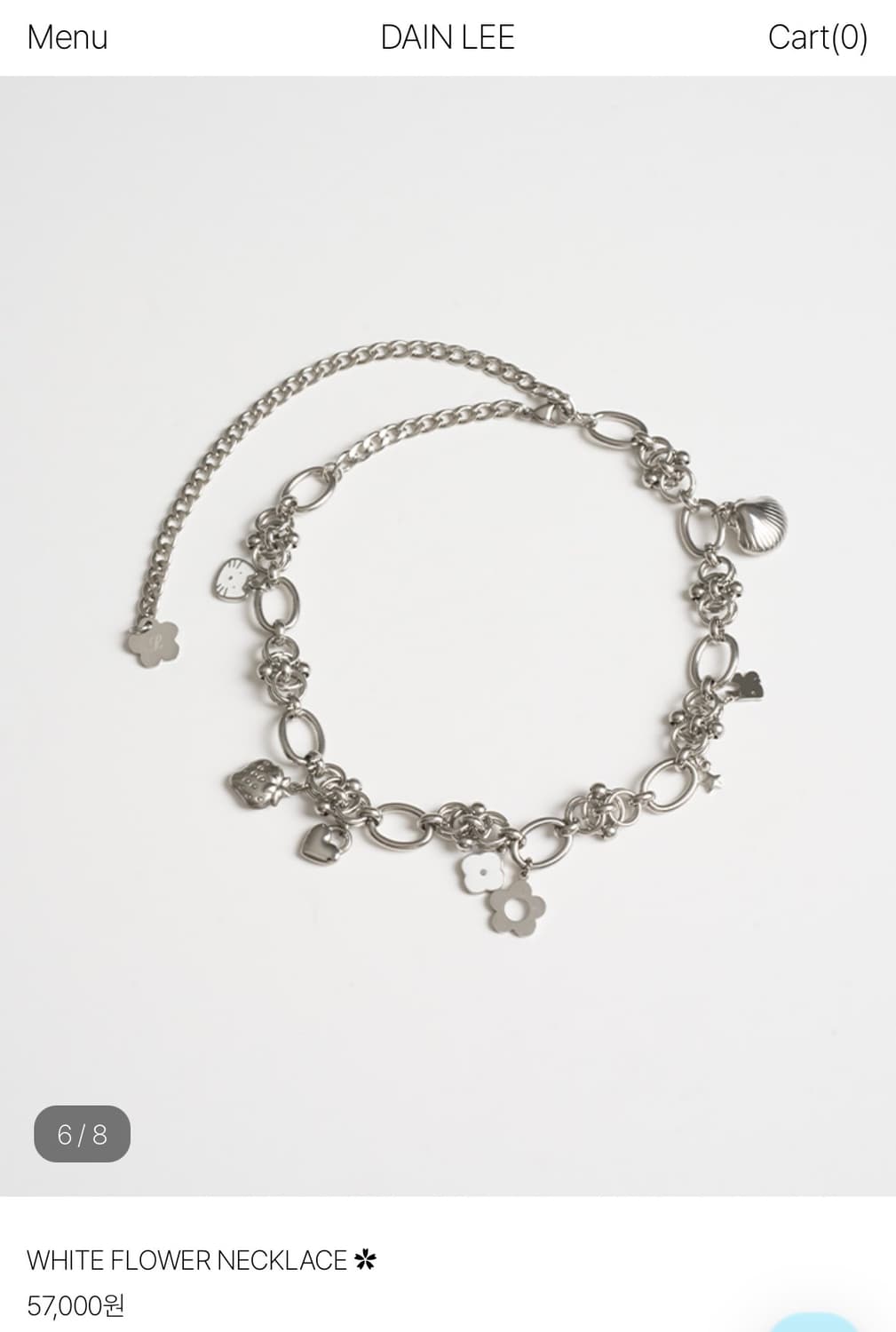 DainLee - WhiteFlower 목걸이 상품이미지2