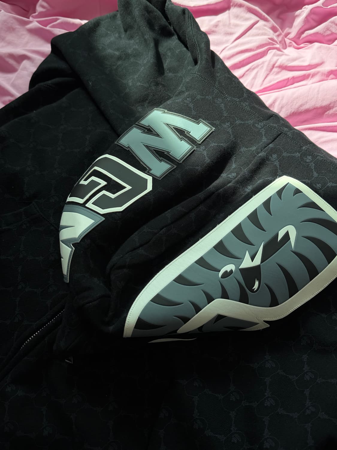 (S) 베이프 후드집업 컬리지 모노그램 릴렉스드 핏 샤크 상품이미지3