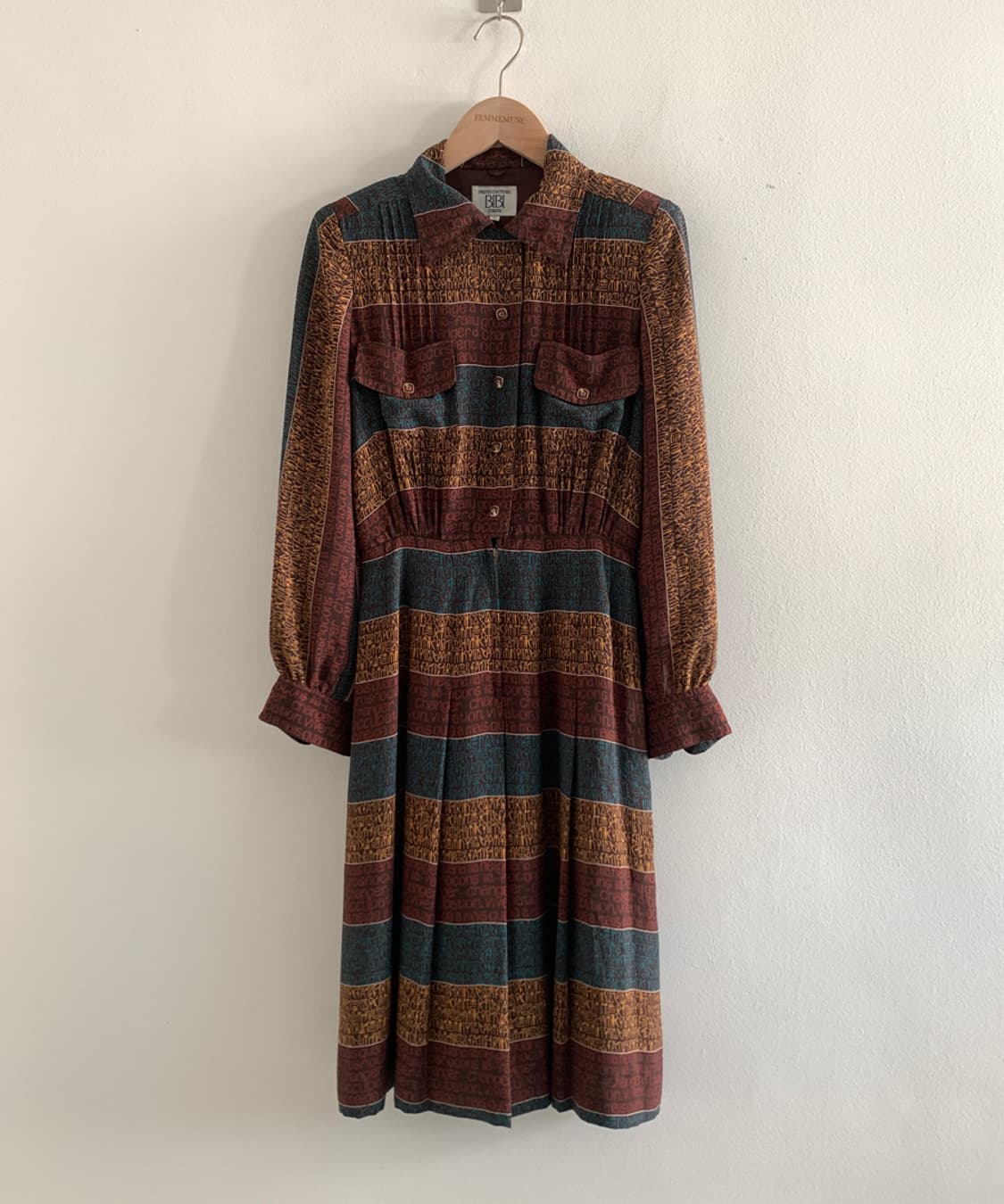 Baroque antique shirts pocket dress 상품이미지1