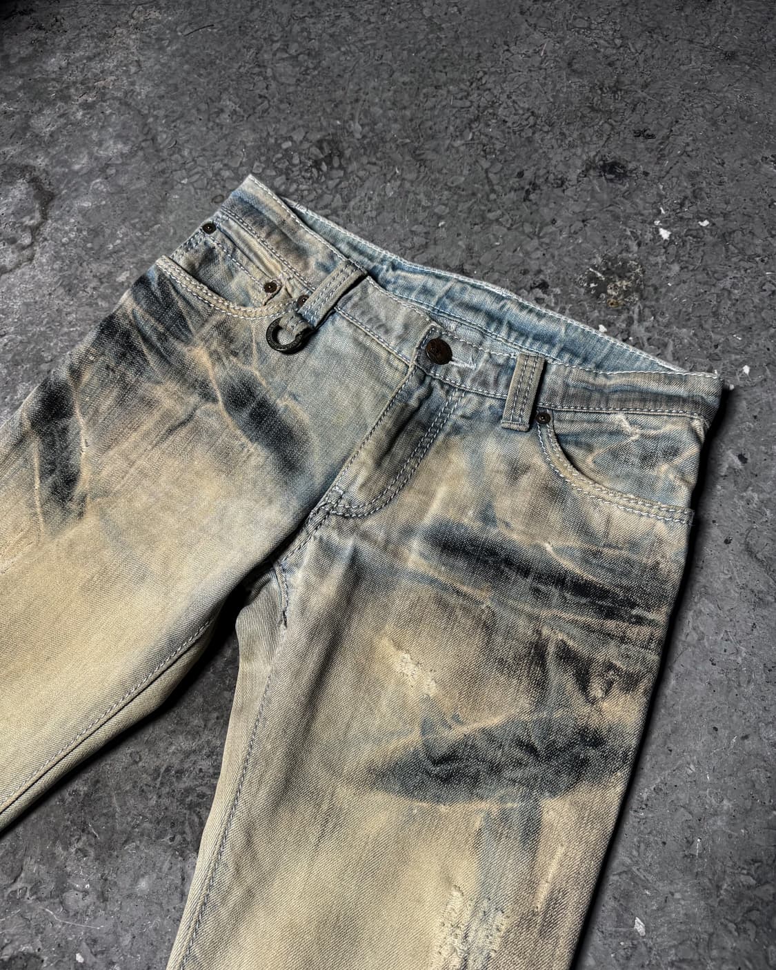 BUFFALO BOBS – Bleach Wash Boot-cut Deni 상품이미지2