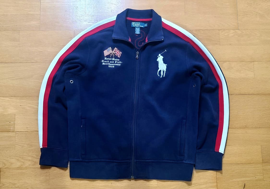 폴로 빅포니 성조기 집업 네이비 L사이즈 상품이미지3