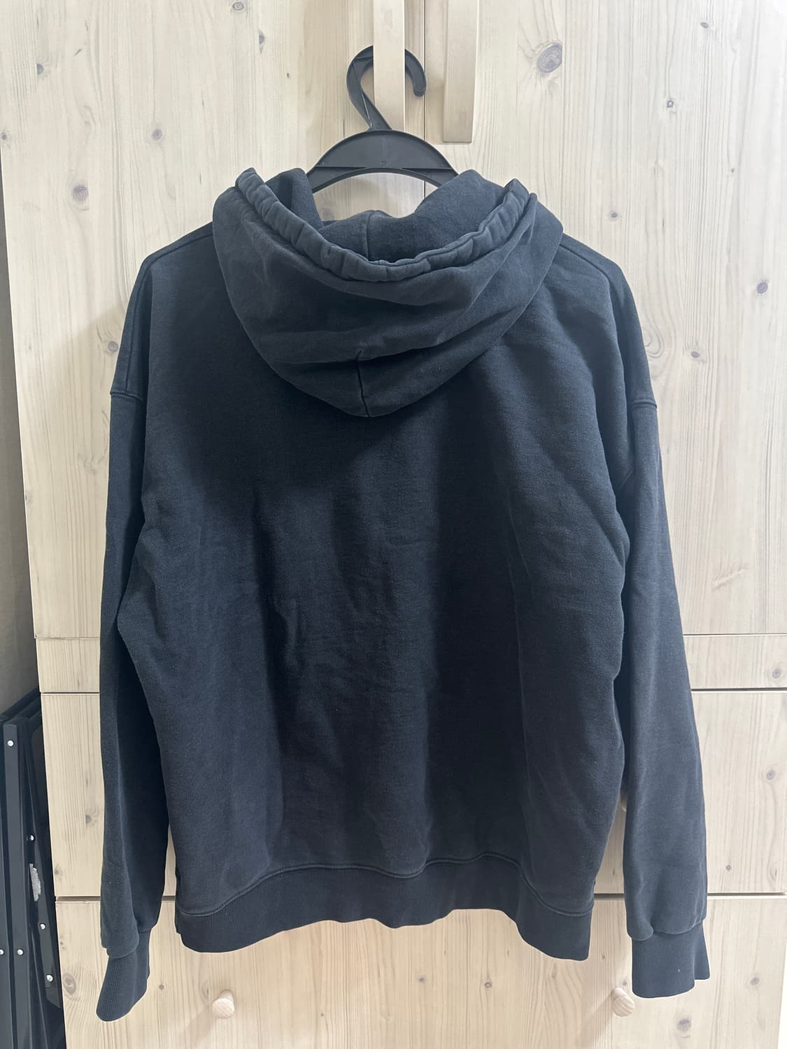 에즈카톤 스페이스 헤비코튼 후드티 블랙 L 상품이미지2